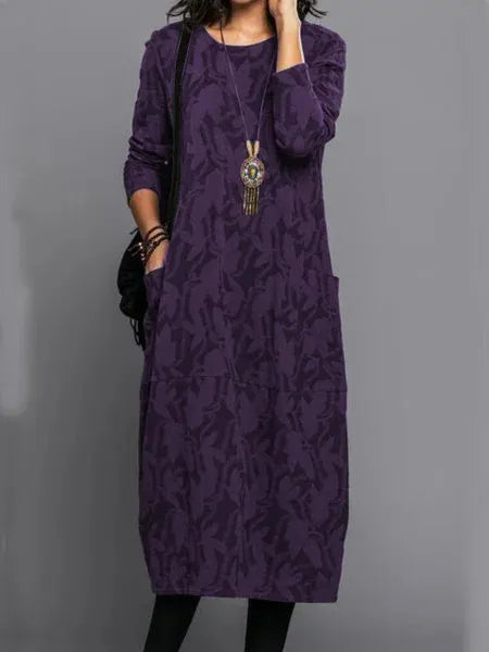 Amalia| Chic and Comfortable: The Perfect Flattering Long Dress